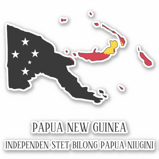 Sticker Papouasie-Nouvelle-Guinée (Devant)