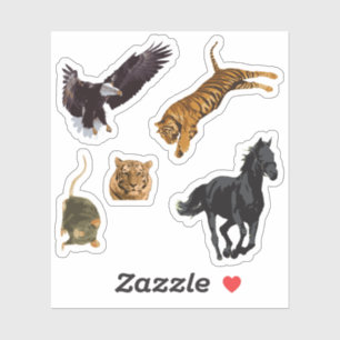 Sticker Paquet assorti d'autocollant d'animaux