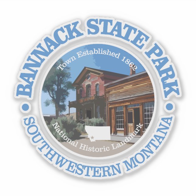 Sticker Parc d'état de Bannack (Devant)