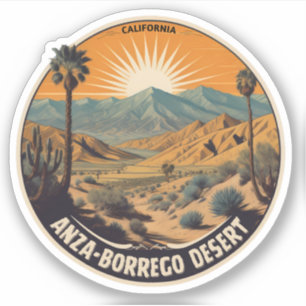 Sticker Parc d'État du désert d'Anza-Borrego Californie