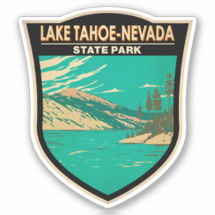 Sticker Parc d'état du lac Tahoe Nevada Nevada Vintage