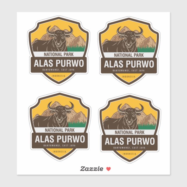 Sticker Parc national Alas Purwo Indonésie (Feuille)