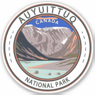 Sticker Parc national Auyuittuq Canada Tourisme et art Vin