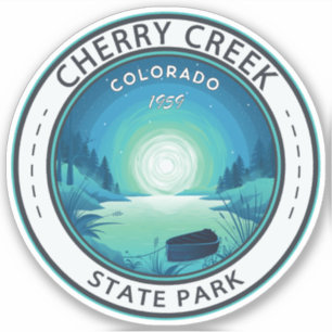 Sticker Parc national de Cherry Creek Colorado Badge Vinta