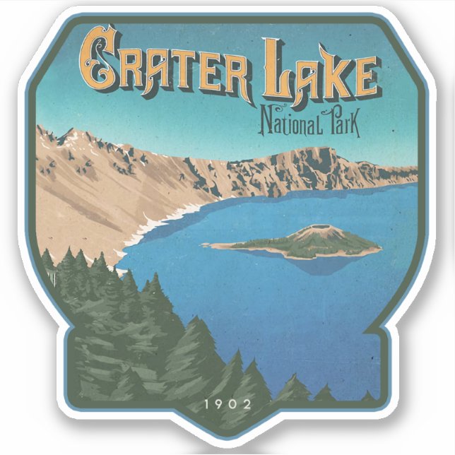 Sticker Parc national de Crater Lake (Devant)