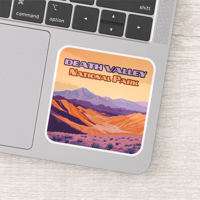 Sticker Parc national de Death Valley Californie Nevada (Détail)