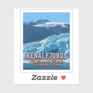 STICKER PARC NATIONAL DE KENAI FJORDS - ALASKA ÉTATS-UNIS