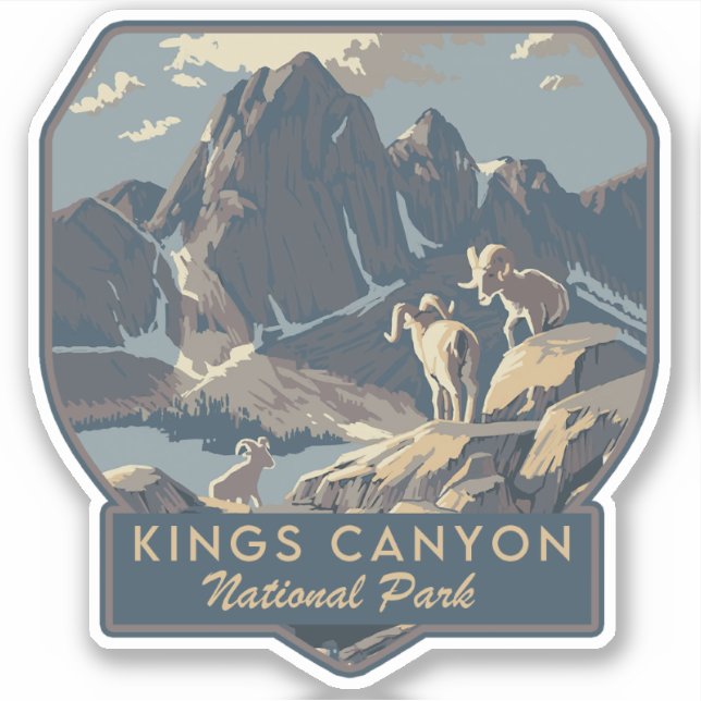 Sticker Parc national de Kings Canyon (Devant)
