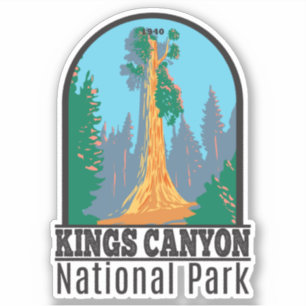 Sticker Parc national de Kings Canyon General Grant Tree