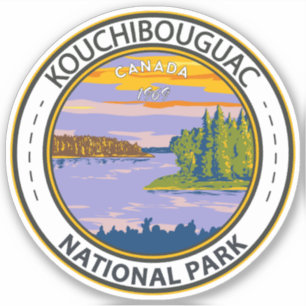 Sticker Parc national de Kouchibouguac Voyage Art Vintage