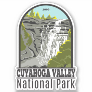 Sticker Parc national de la vallée de Cuyahoga Ohio Vintag
