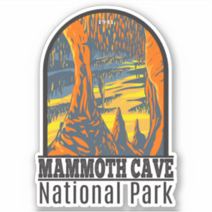 Sticker Parc national de Mammoth Cave Kentucky