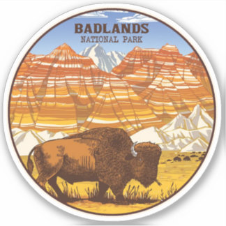 Sticker Parc national des Badlands