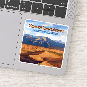 Sticker Parc National Des Dunes De Sable Great Colorado