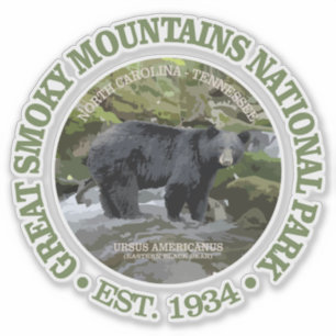 Sticker Parc national des Great Smoky Mountains (ours)