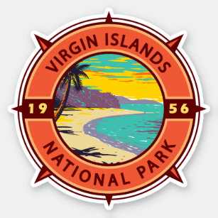 Sticker Parc national des Îles Vierges Emblème de la bouss