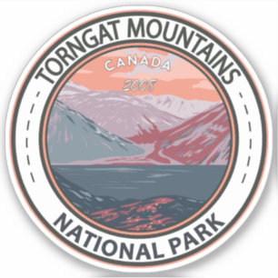 Sticker Parc national des Monts Torngat Canada Vintage