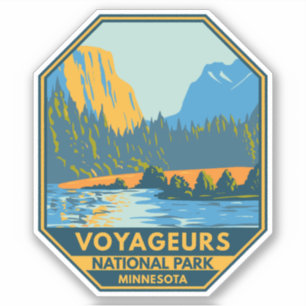 Sticker Parc national des Voyageurs Vintage