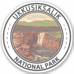 Sticker Parc national du Canada Ukkusiksalik Vintage de vo