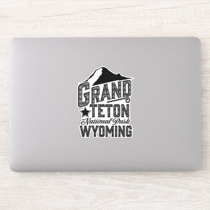 Sticker Parc national du Grand Teton, Wyoming Poster vinta