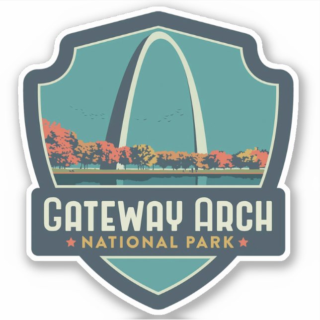 Sticker Parc national Gateway Arch (Devant)