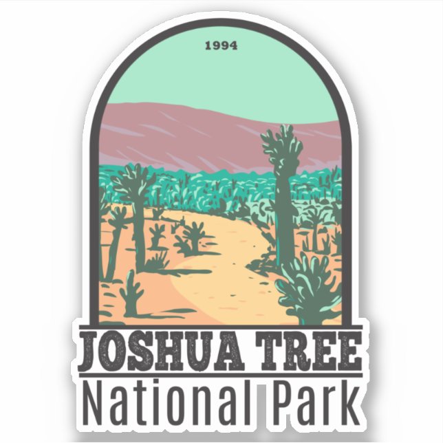 Sticker Parc national Joshua Tree Cholla Cactus Garden (Devant)