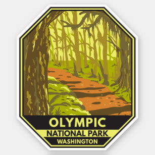 Sticker Parc national olympique Hoh Rainforest Washington