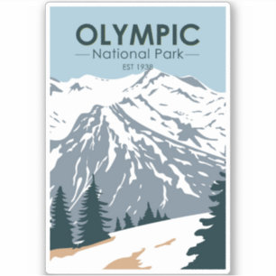 Sticker Parc national olympique Washington Retro