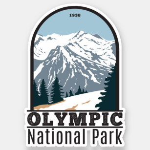 Sticker Parc national olympique Washington Vintage