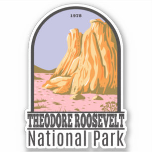 Sticker Parc national Theodore Roosevelt Dakota du Nord