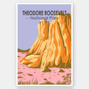 Sticker Parc national Theodore Roosevelt Dakota du Nord