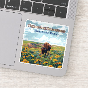 Sticker Parc national Theodore Roosevelt Dakota du Nord
