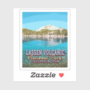 STICKER PARC NATIONAL VOLCANIQUE LASSÉ - CALIFORNIE USA