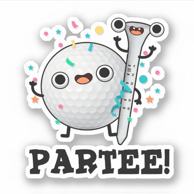 Sticker Parc-Tee Funny Golf Pun (Devant)