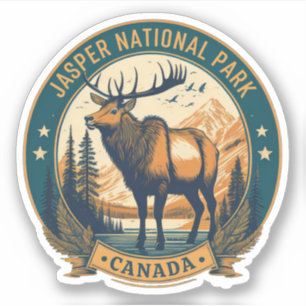 Sticker parcs de jasper canada hébergements