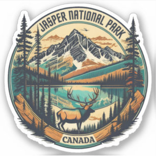 Sticker parcs de jasper canada hébergements