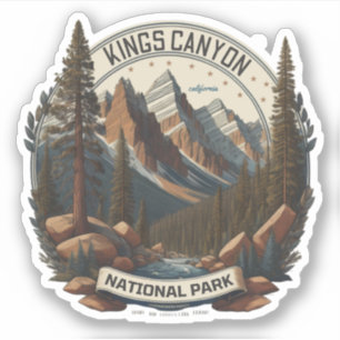 Sticker Parcs nationaux de Sequoia et Kings Canyon Califor