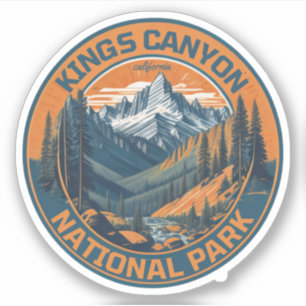 Sticker Parcs nationaux de Sequoia et Kings Canyon Califor