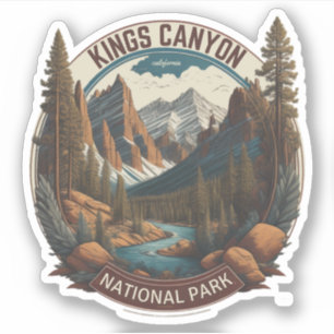 Sticker Parcs nationaux de Sequoia et Kings Canyon Califor