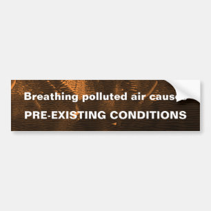 Sticker pare-chocs à air pollué
