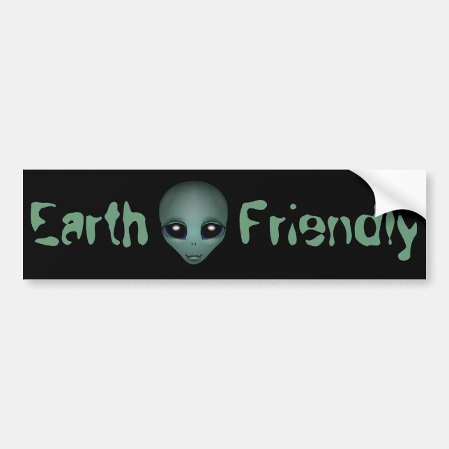 Sticker pare-chocs Alien Friendly Alien Sticker pa (Devant)