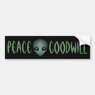 Sticker pare-chocs Alien Friendly Alien Sticker pa