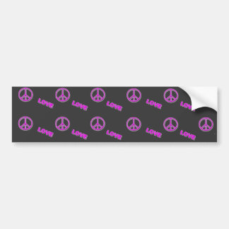 Sticker pare-chocs amour et paix