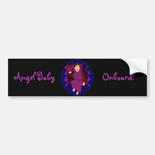 Sticker pare-chocs "Angel Baby Onboard II"