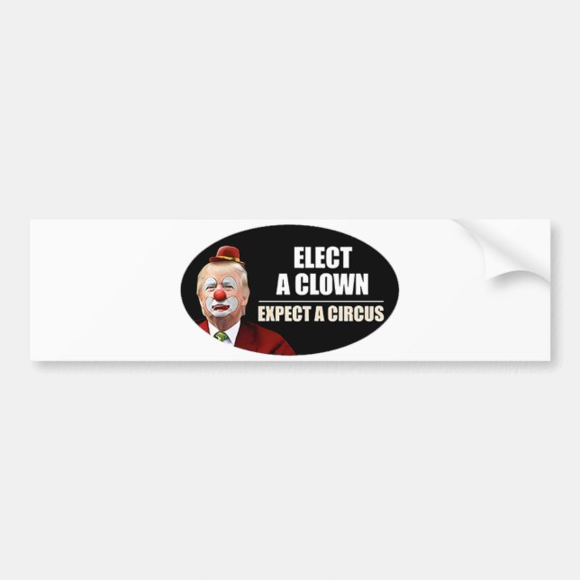 Sticker pare-chocs anti-Trump (Devant)