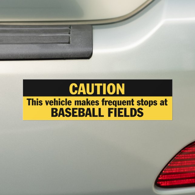 Sticker pare-chocs (Baseball) (En voiture)