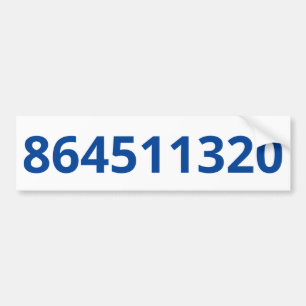 Sticker pare-chocs blanc 864511320