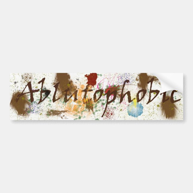 Sticker pare-chocs blutophobe (peur de se baigner) (Devant)