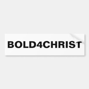 Sticker pare-chocs "Bold4Christ"