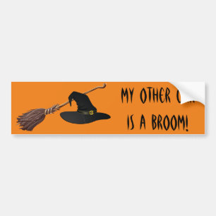 Sticker pare-chocs Casquette et Broomstick